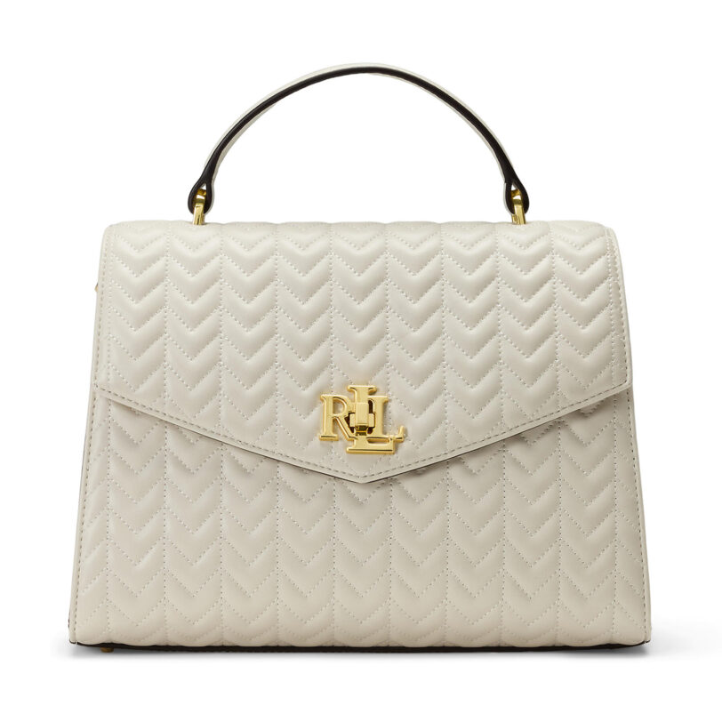 Дамска чанта LAUREN RALPH LAUREN Farrah 431966766001 Екрю цвят на ниска цена