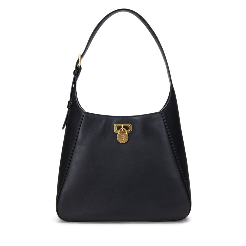 Дамска чанта LAUREN RALPH LAUREN Large Tanner Shoulder Bag 431956790002 Черен цвят на ниска цена