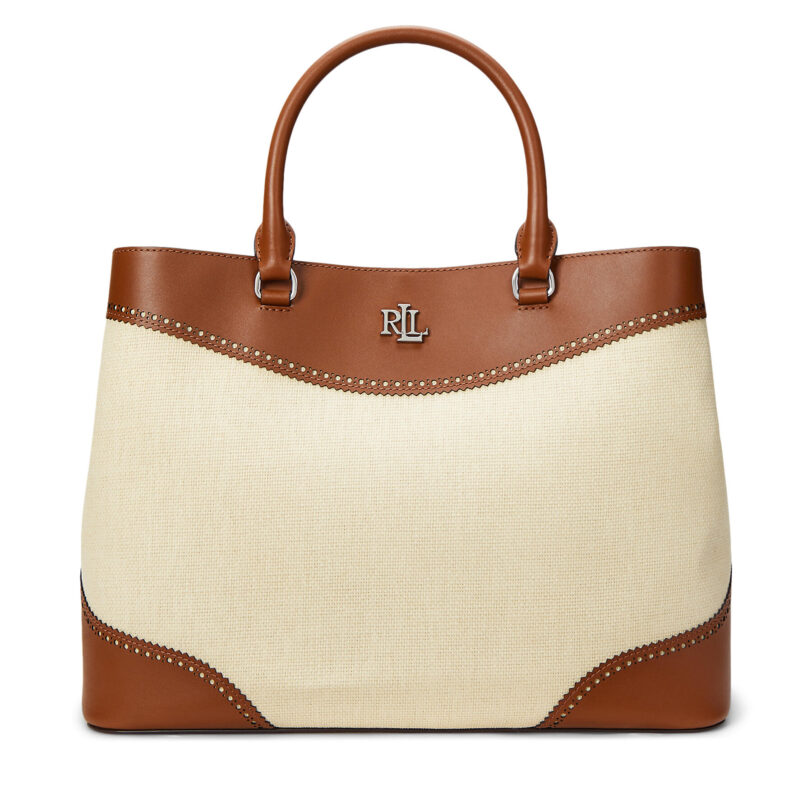 Дамска чанта LAUREN RALPH LAUREN Marcy 431966776001 Бежов цвят на ниска цена