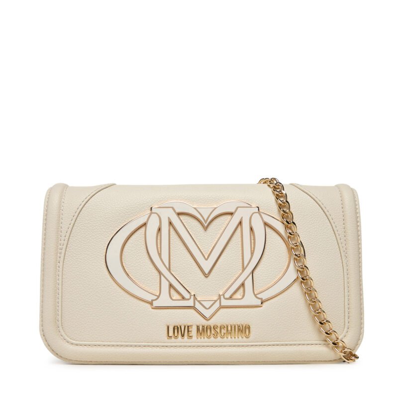 Дамска чанта LOVE MOSCHINO JC4010PP1NLG0110 Екрю цвят на ниска цена