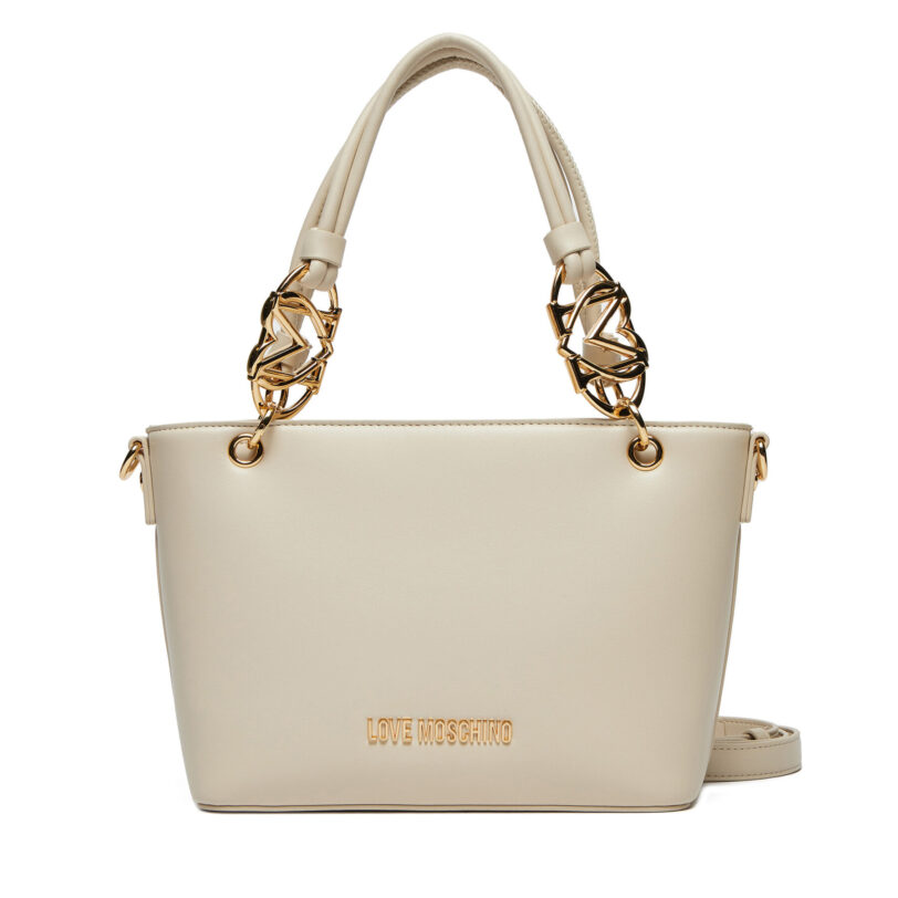 Дамска чанта LOVE MOSCHINO JC4052PP1MLF0110 Екрю цвят на ниска цена