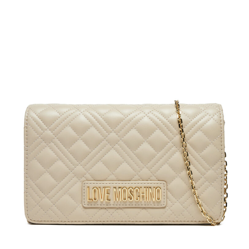 Дамска чанта LOVE MOSCHINO JC4079PP1MLA0110 Екрю цвят на ниска цена