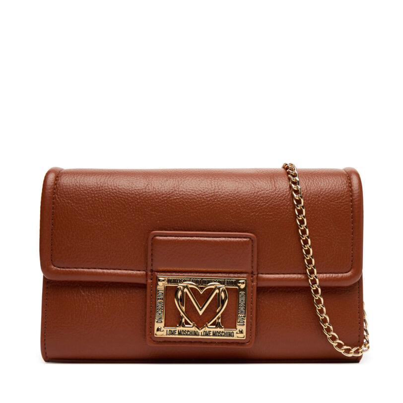 Дамска чанта LOVE MOSCHINO JC4093PP1NLI0312 Кафяв цвят на ниска цена