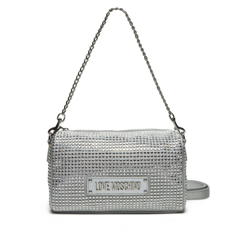 Дамска чанта LOVE MOSCHINO JC4135PP1MLL196B Сребрист цвят на ниска цена