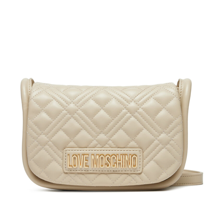 Дамска чанта LOVE MOSCHINO JC4139PP1MLA0110 Екрю цвят на ниска цена
