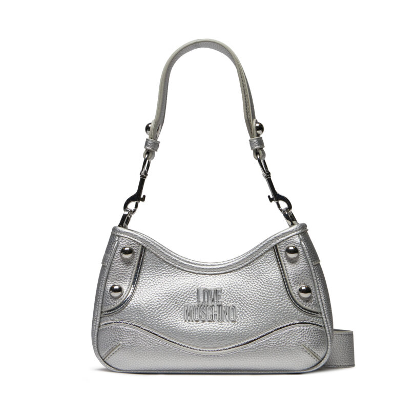 Дамска чанта LOVE MOSCHINO JC4140PP1IL1190B Сребрист цвят на ниска цена