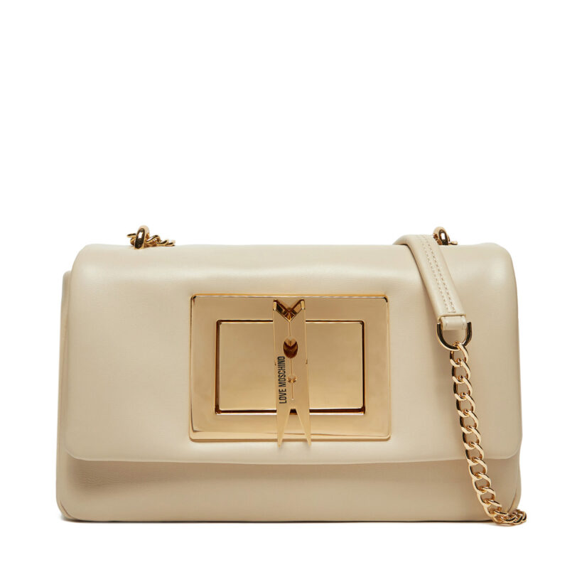 Дамска чанта LOVE MOSCHINO JC4164PP1MLM0110 Екрю цвят на ниска цена