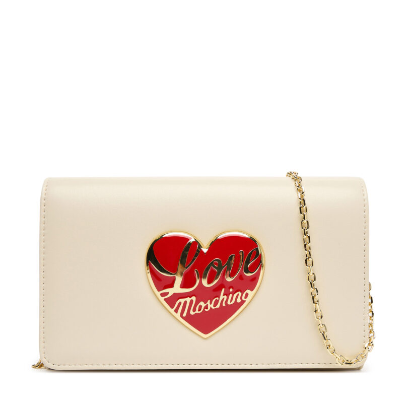 Дамска чанта LOVE MOSCHINO JC4186PP1NLP0110 Екрю цвят на ниска цена