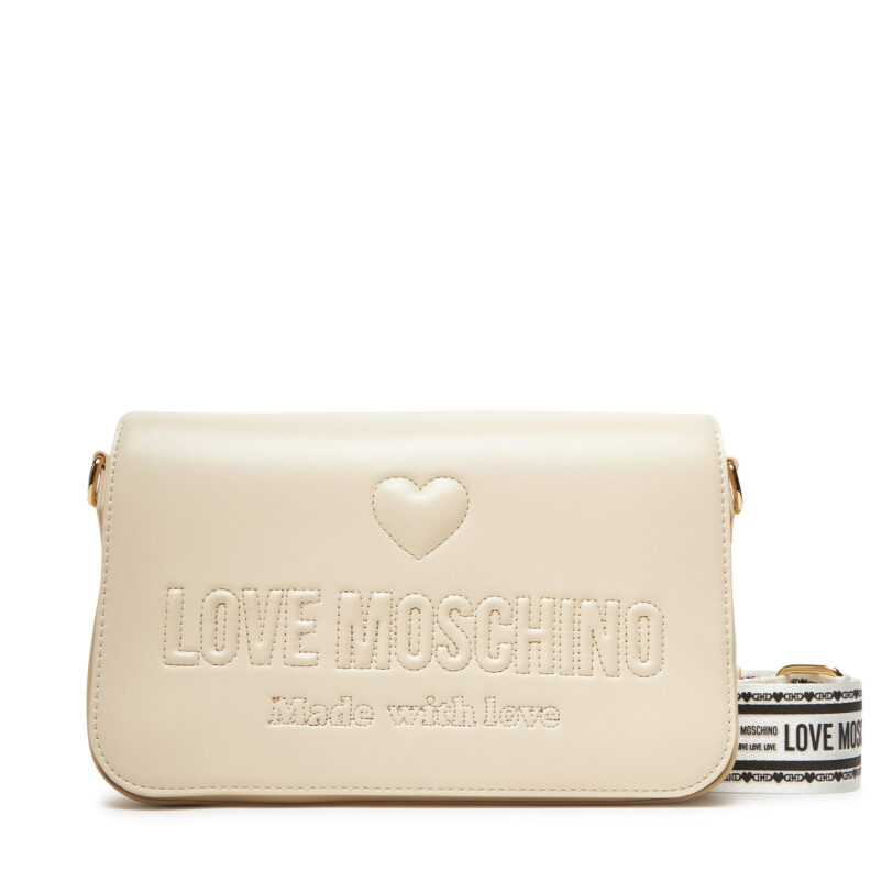 Дамска чанта LOVE MOSCHINO JC4221PP0MKF0110 Екрю цвят на ниска цена
