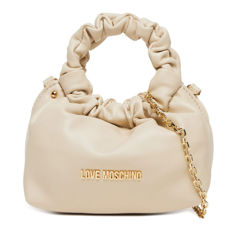 Дамска чанта LOVE MOSCHINO JC4253PP0MKT0110 Екрю цвят на ниска цена