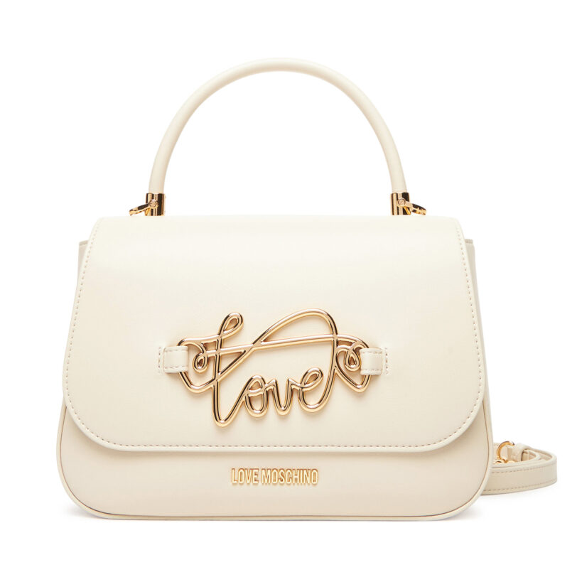 Дамска чанта LOVE MOSCHINO JC4268PP0MKG0110 Екрю цвят на ниска цена