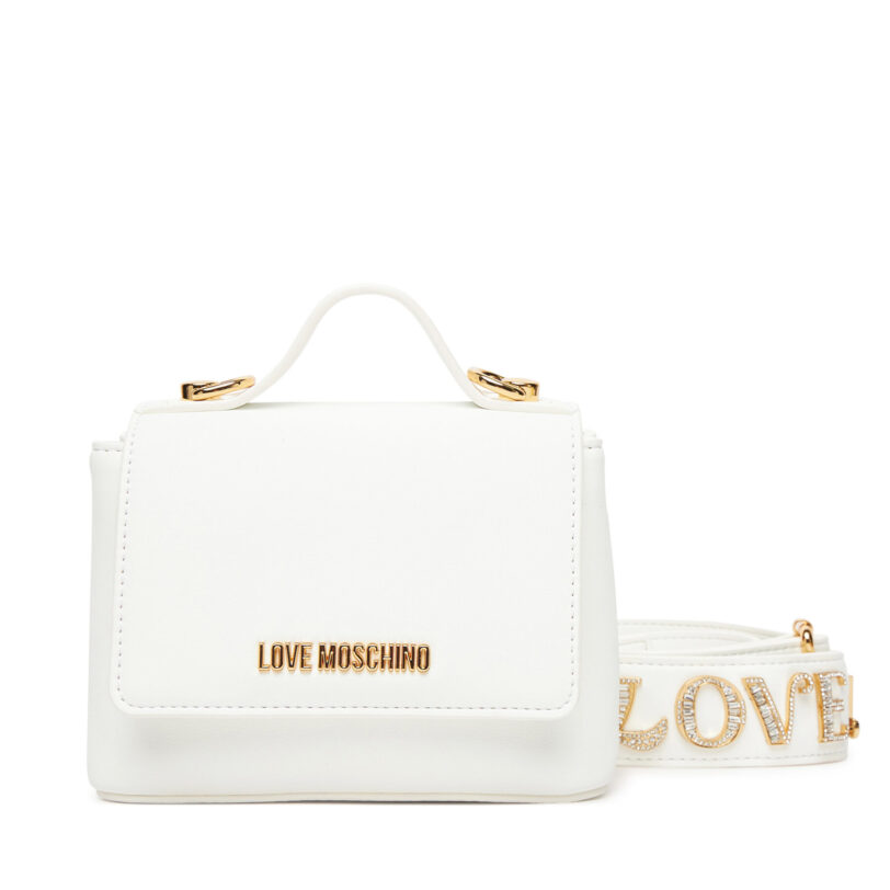 Дамска чанта LOVE MOSCHINO JC4279PP0MKI0100 Бял цвят на ниска цена