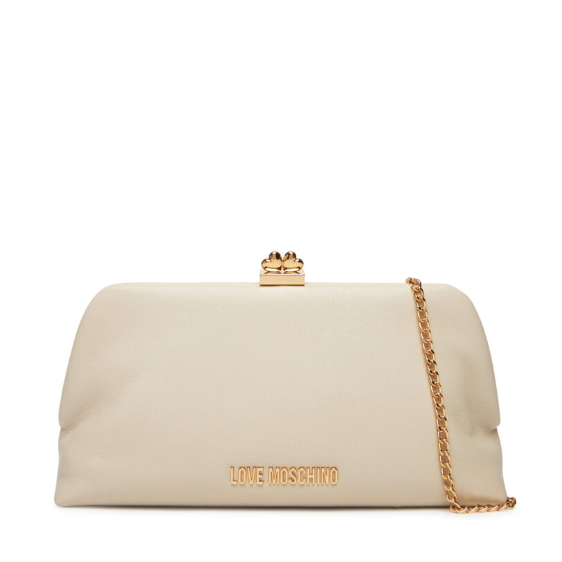 Дамска чанта LOVE MOSCHINO JC4287PP0MKP0110 Екрю цвят на ниска цена