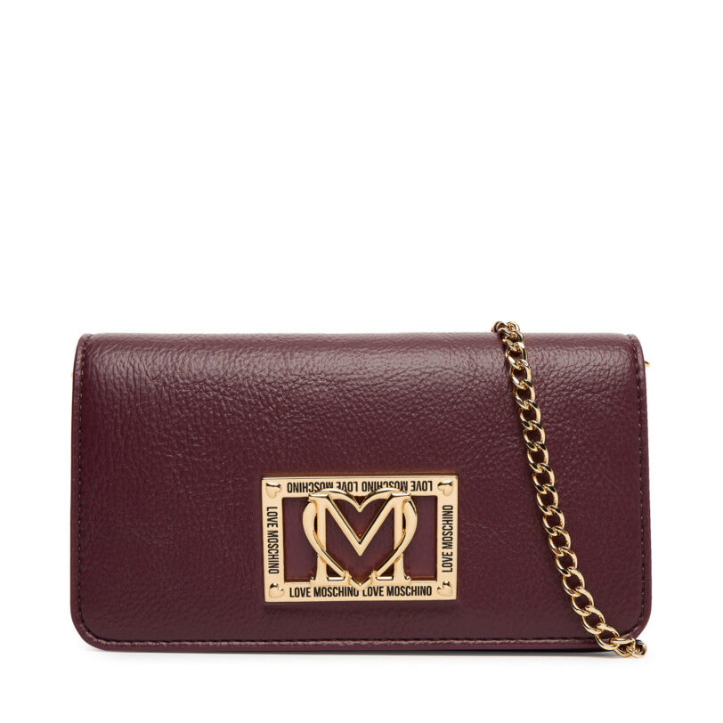 Дамска чанта LOVE MOSCHINO JC5602PP1NLI0552 Бордо цвят на ниска цена