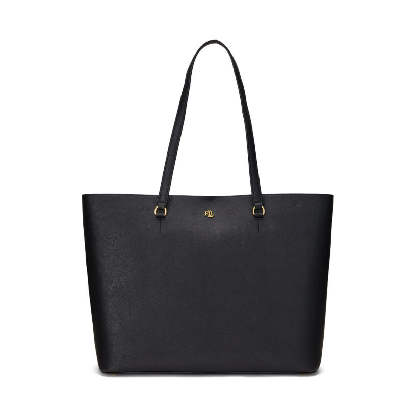 Дамска чанта Lauren Ralph Lauren 431911655001 Черен цвят на ниска цена