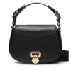 Дамска чанта Lauren Ralph Lauren 431915354001 Черен цвят на ниска цена