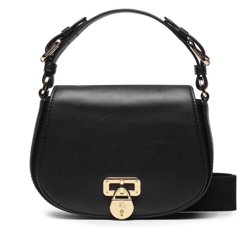 Дамска чанта Lauren Ralph Lauren 431915354001 Черен цвят на ниска цена
