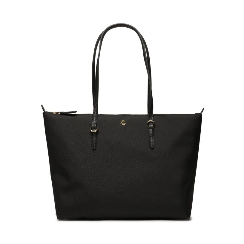 Дамска чанта Lauren Ralph Lauren 431916737002 Черен цвят на ниска цена