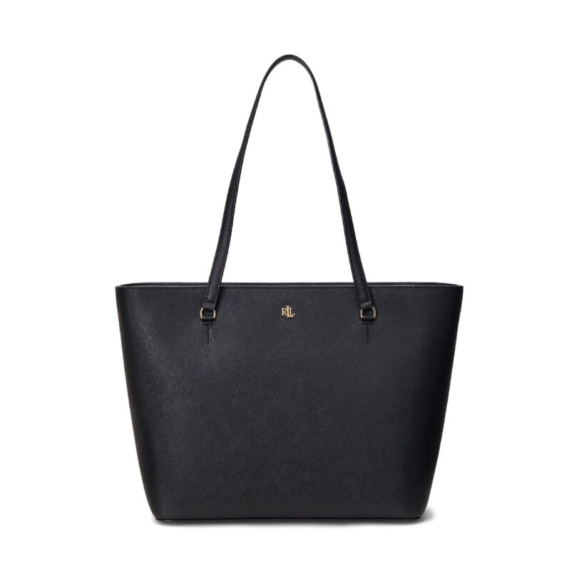 Дамска чанта Lauren Ralph Lauren 431924351001 Черен цвят на ниска цена