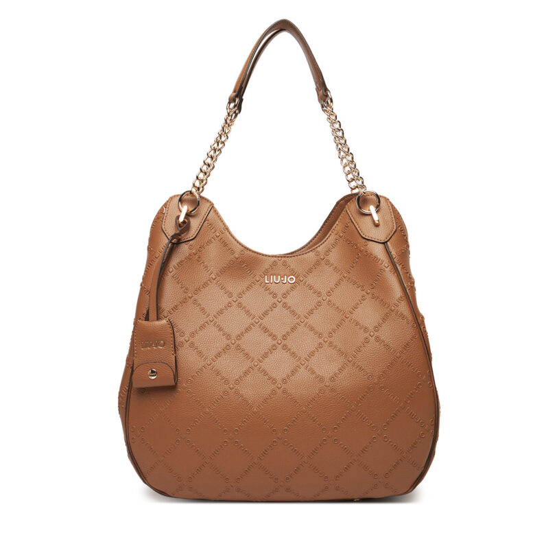 Дамска чанта Liu Jo Ecs L Satchel AF5054 E0538 81140 Кафяв цвят на ниска цена