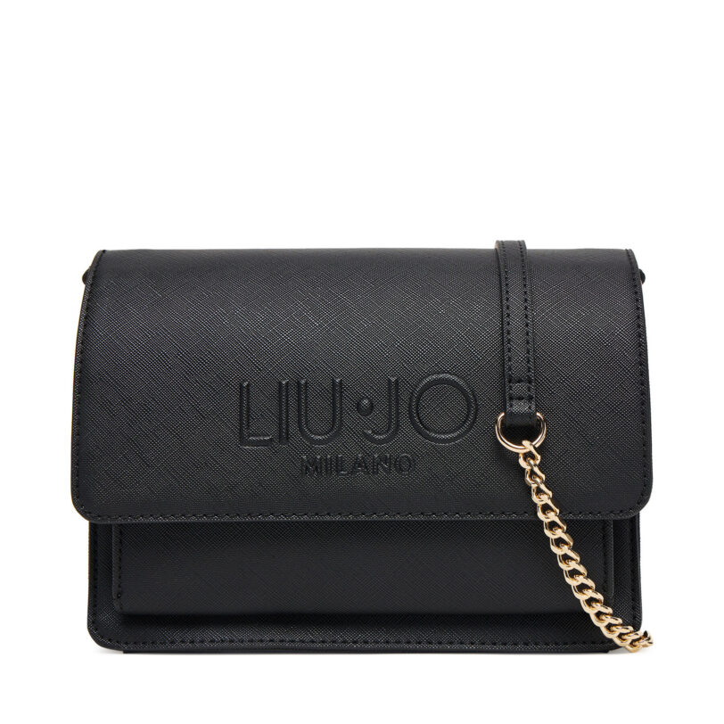 Дамска чанта Liu Jo Ecs M Crossbody AF5152 E0087 Черен цвят на ниска цена