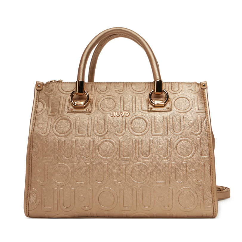 Дамска чанта Liu Jo Ecs M Satchel AF5008 E0538 Златист цвят на ниска цена