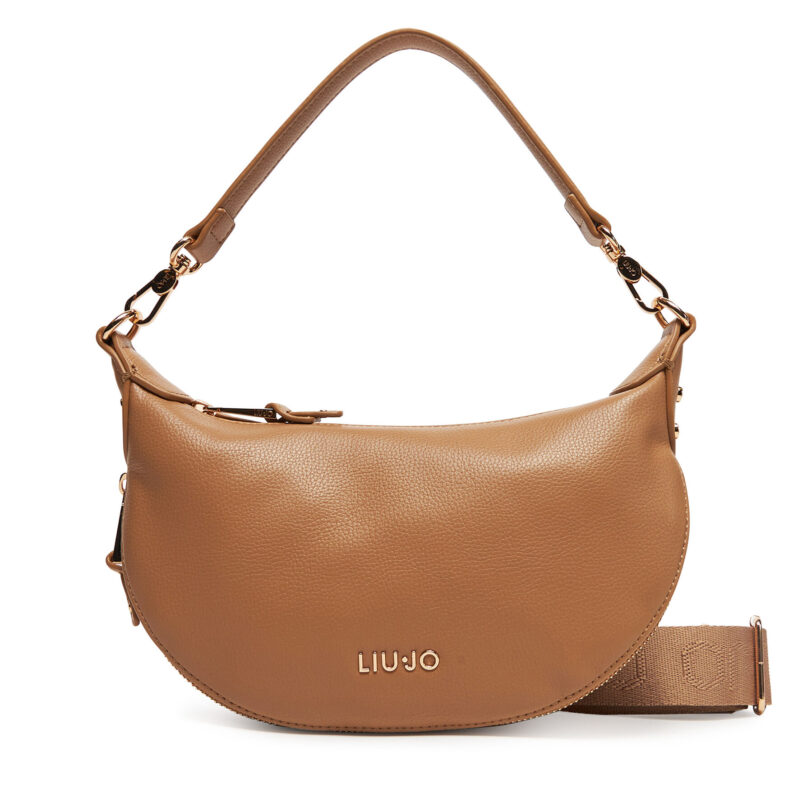 Дамска чанта Liu Jo Ecs S Hobo AA5043 E0054 Кафяв цвят на ниска цена