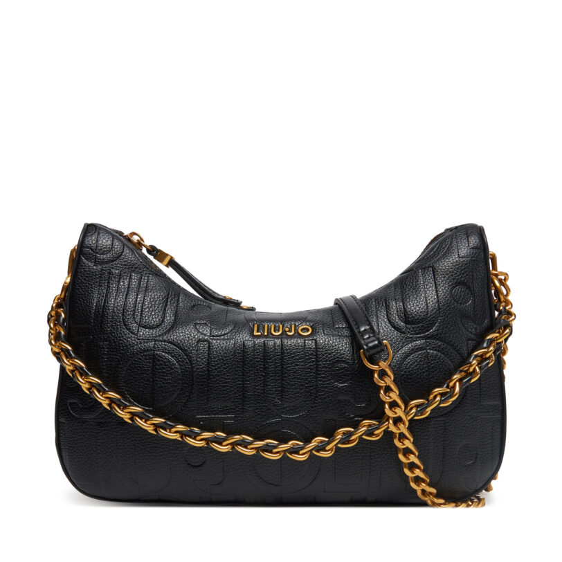 Дамска чанта Liu Jo Ecs S Hobo AA5056 E0538 Черен цвят на ниска цена