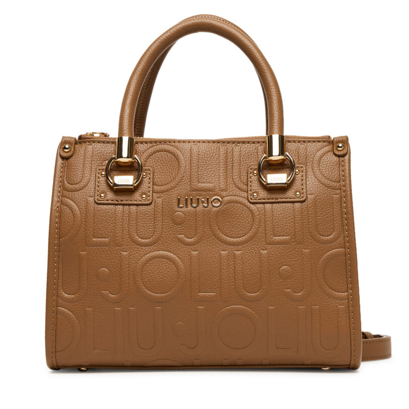Дамска чанта Liu Jo Ecs S Satchel AF5163 E0538 Кафяв цвят на ниска цена
