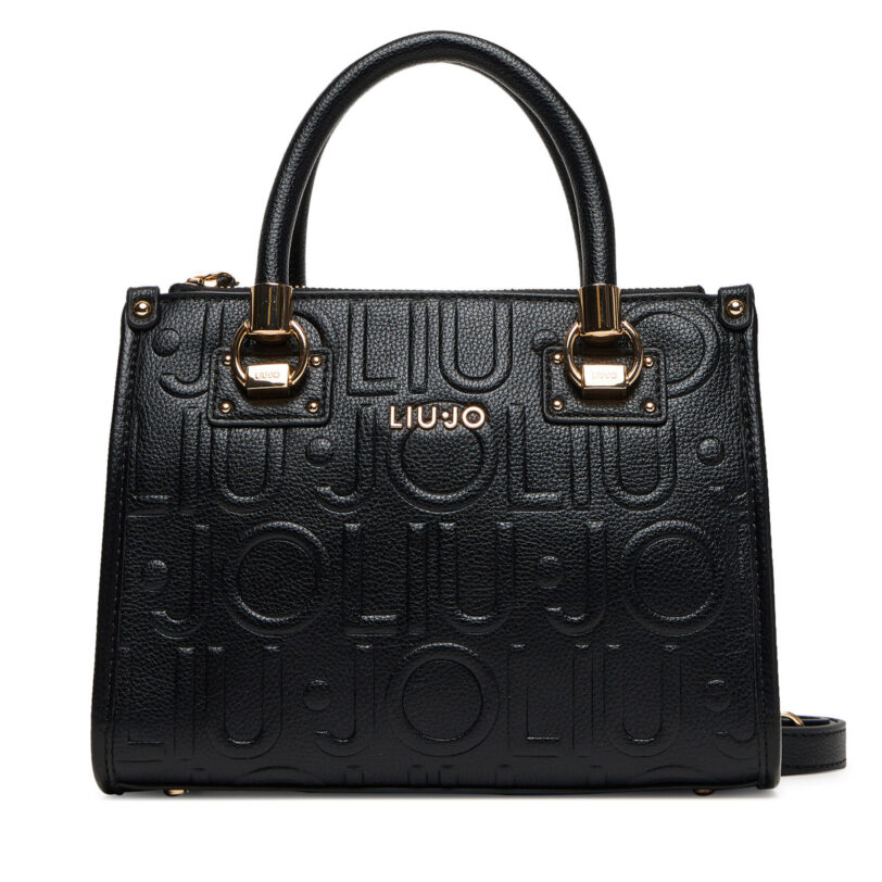 Дамска чанта Liu Jo Ecs S Satchel AF5163 E0538 Черен цвят на ниска цена