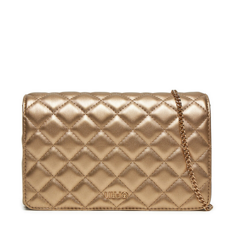 Дамска чанта Liu Jo Ecs Xs Crossbody AF4104 E0002 Златист цвят на ниска цена