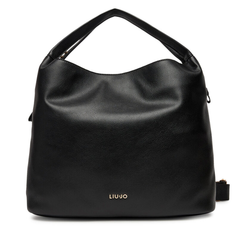 Дамска чанта Liu Jo Esc L Hobo AF5057 E0058 Черен цвят на ниска цена