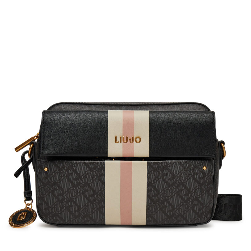 Дамска чанта Liu Jo Esc M Camera Case AXX034 E0538 Черен цвят на ниска цена