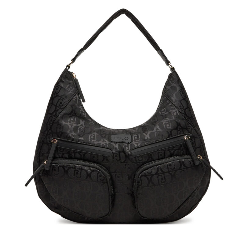 Дамска чанта Liu Jo L Hobo TA5245 T2801 Черен цвят на ниска цена