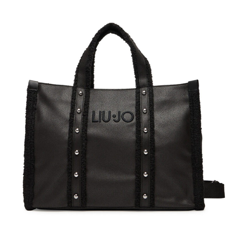 Дамска чанта Liu Jo L Tote 2F5027 E0021 Черен цвят на ниска цена