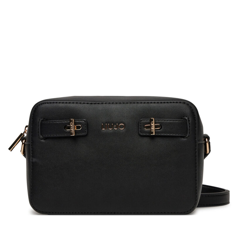 Дамска чанта Liu Jo M Camera Case AA5079 E0003 Черен цвят на ниска цена