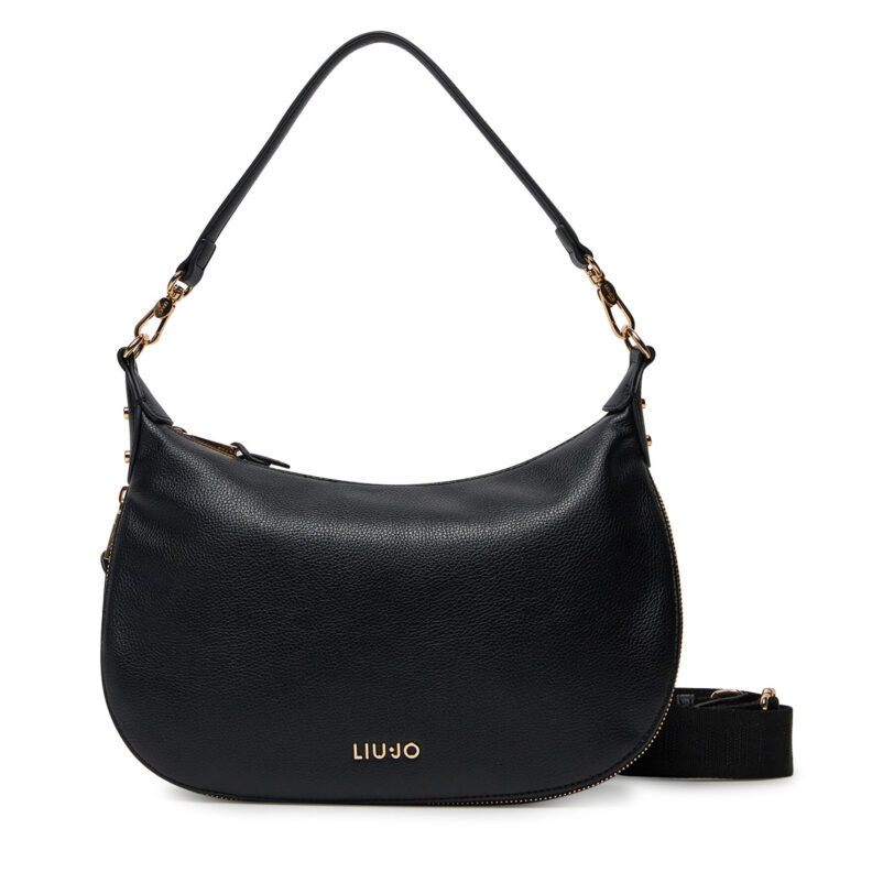Дамска чанта Liu Jo M Hobo AA5133 T3342 Черен цвят на ниска цена