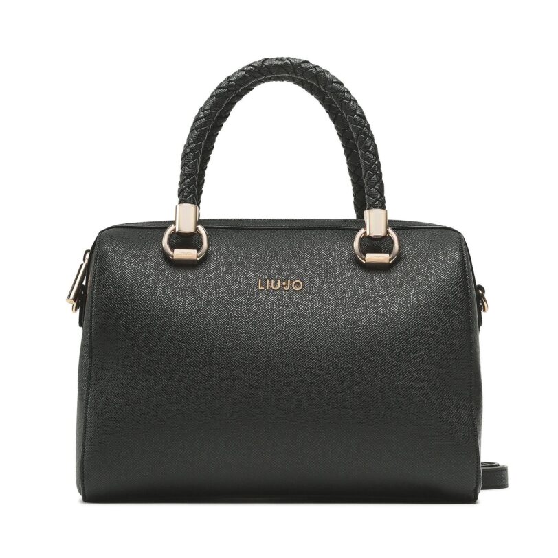 Дамска чанта Liu Jo M Satchel AXX011 E0087 Черен цвят на ниска цена