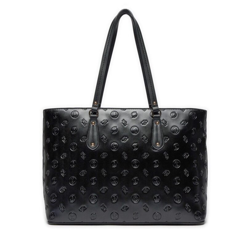Дамска чанта Liu Jo M Tote AA4083 E0037 Черен цвят на ниска цена