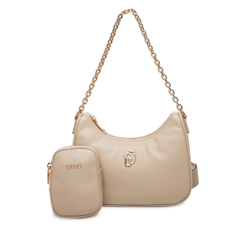 Дамска чанта Liu Jo S Hobo AF5180 E0077 Бежов цвят на ниска цена