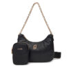 Дамска чанта Liu Jo S Hobo AF5180 E0077 Черен цвят на ниска цена