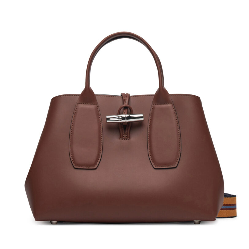 Дамска чанта Longchamp 10058HCN Кафяв цвят на ниска цена