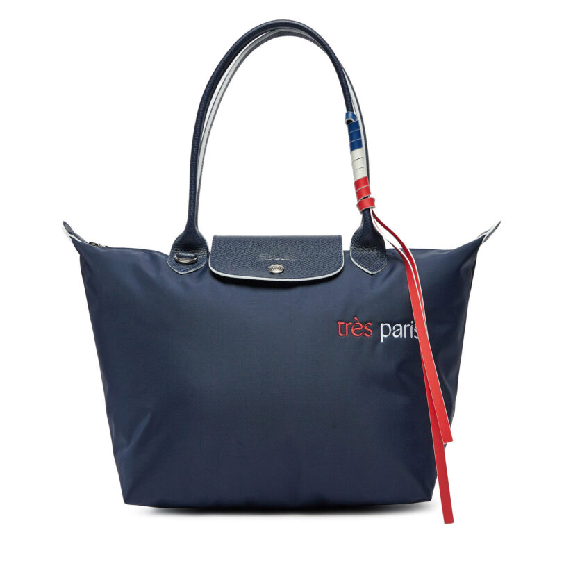 Дамска чанта Longchamp 2605HBG Тъмносин цвят на ниска цена