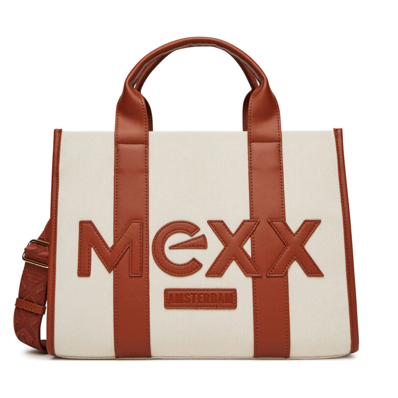 Дамска чанта MEXX MEXX-A-001-07 Екрю цвят на ниска цена