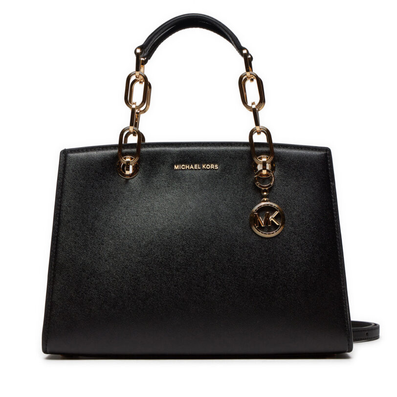 Дамска чанта MICHAEL Michael Kors 30S4GCYS2T Черен цвят на ниска цена