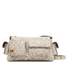 Дамска чанта MICHAEL Michael Kors 32S5AM3C5B Екрю цвят на ниска цена
