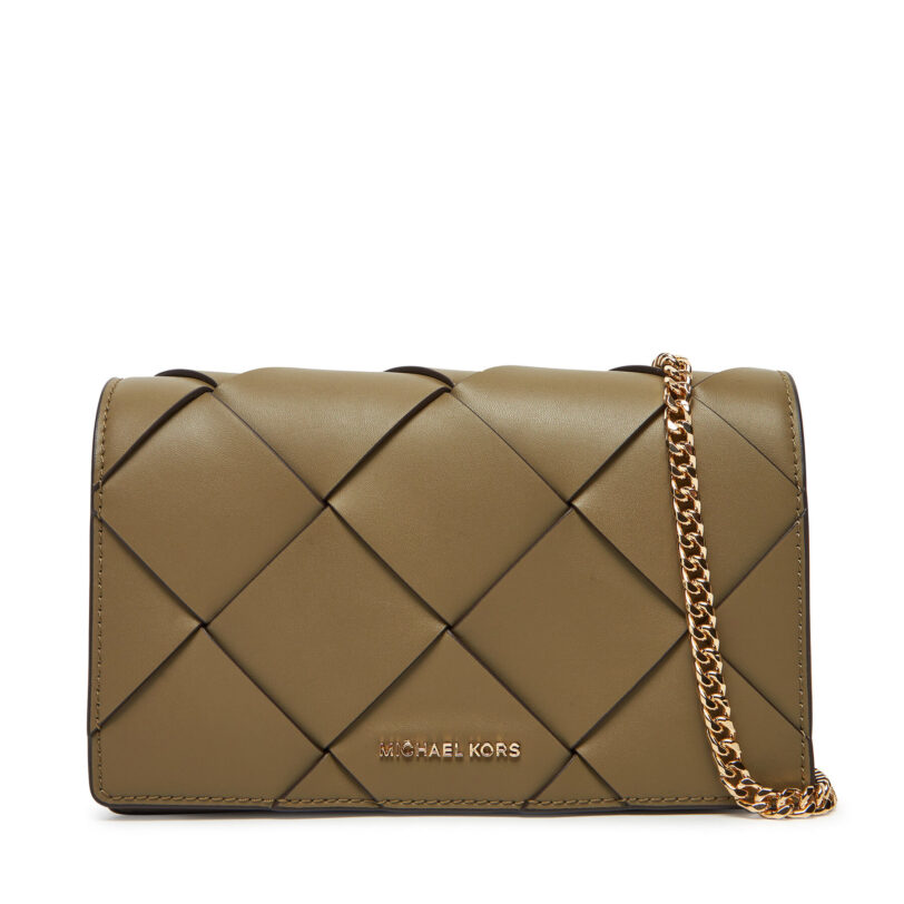Дамска чанта MICHAEL Michael Kors 32S5GJ6C8L Каки цвят на ниска цена