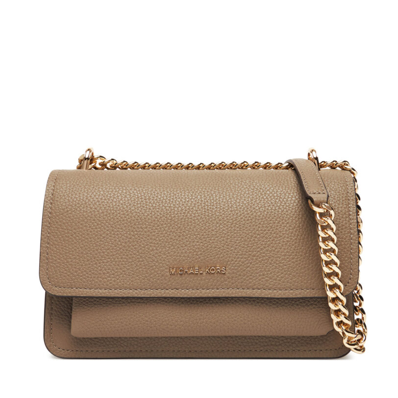 Дамска чанта MICHAEL Michael Kors Claire 30T4GC7L3T Бежов цвят на ниска цена