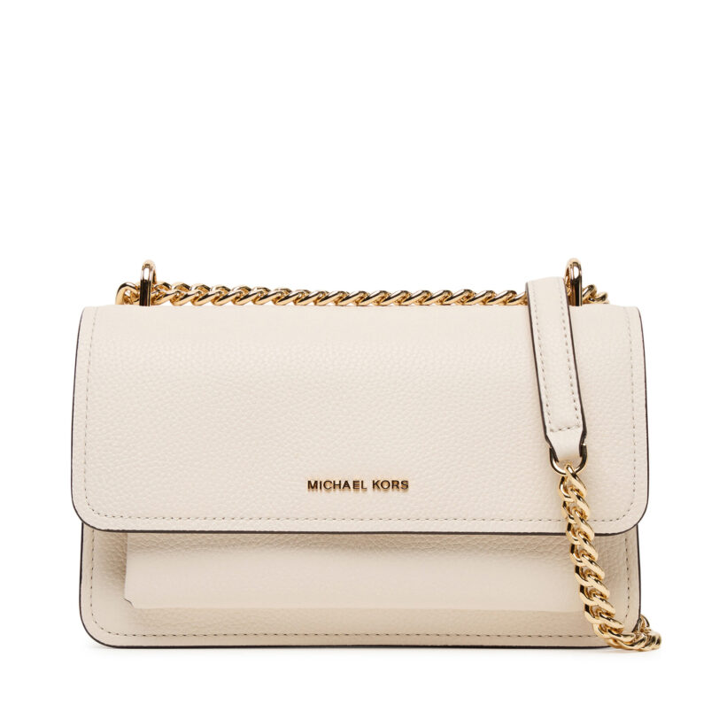 Дамска чанта MICHAEL Michael Kors Claire 30T4GC7L3T Екрю цвят на ниска цена