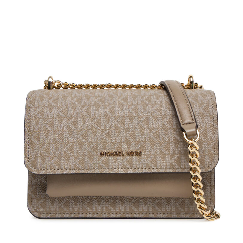 Дамска чанта MICHAEL Michael Kors Claire  32R5GC7C1V Бежов цвят на ниска цена
